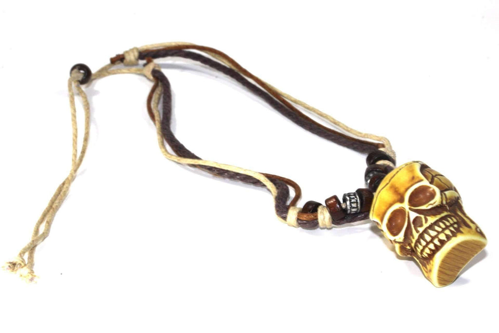 Tribal Skull Boho Style Necklace - Artisan Fashion Accessories