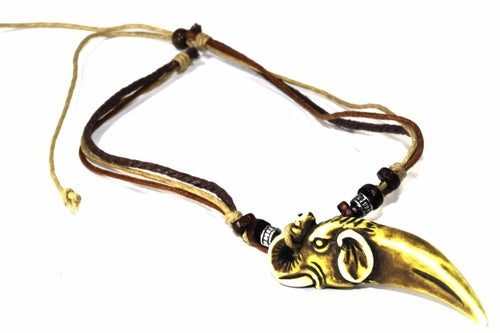 Tribal Elephant Tusk Boho Style Necklace - Necklaces