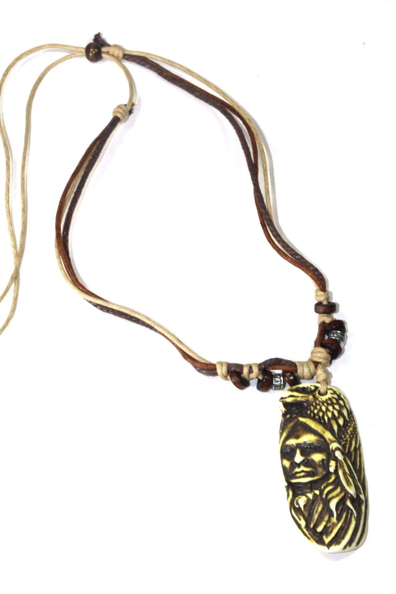 Native Indian and Wild Eagle Boho Style Necklace - Spiritual & Wellness