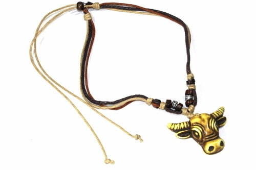 Tribal Cow Head Necklace - Artisan Fashion Accessories