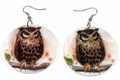 Wise Owl Mother of Pearl Earrings - Artisan Fashion Accessories