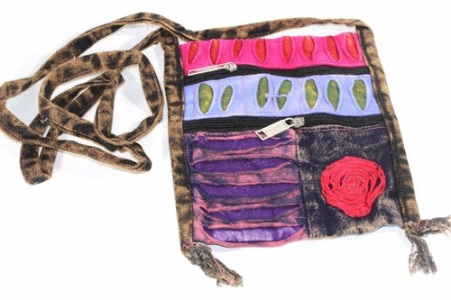 Spiral Cross Body Patchwork Passport Bag - Artisan Fashion Accessories