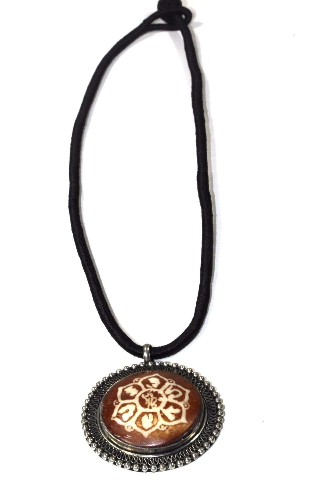 Auspicious Mandala Flower Spiritual Necklace - Spiritual & Wellness