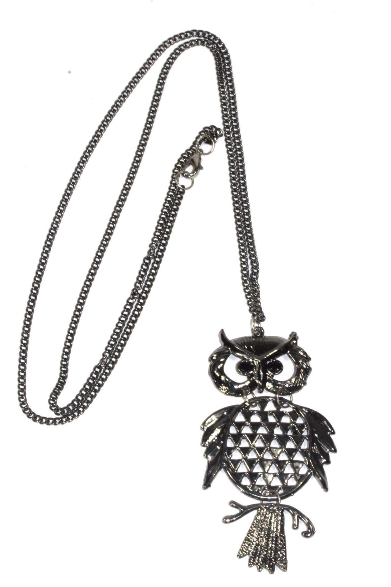 Wide Eyed Owl Necklace - Artisan Fashion Accessories