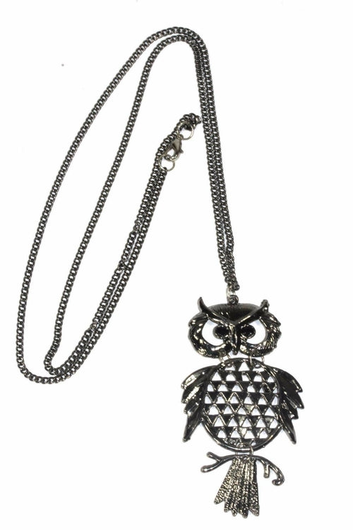 Wide Eyed Owl Necklace - Artisan Fashion Accessories