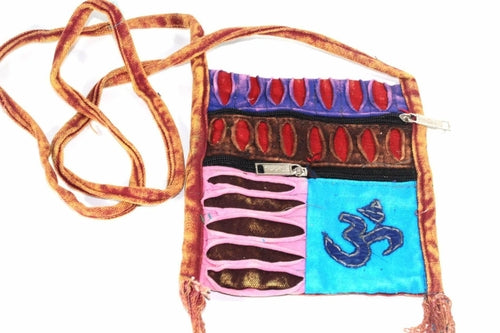Om Cross Body Patchwork Jhola Bag - Artisan Fashion Accessories