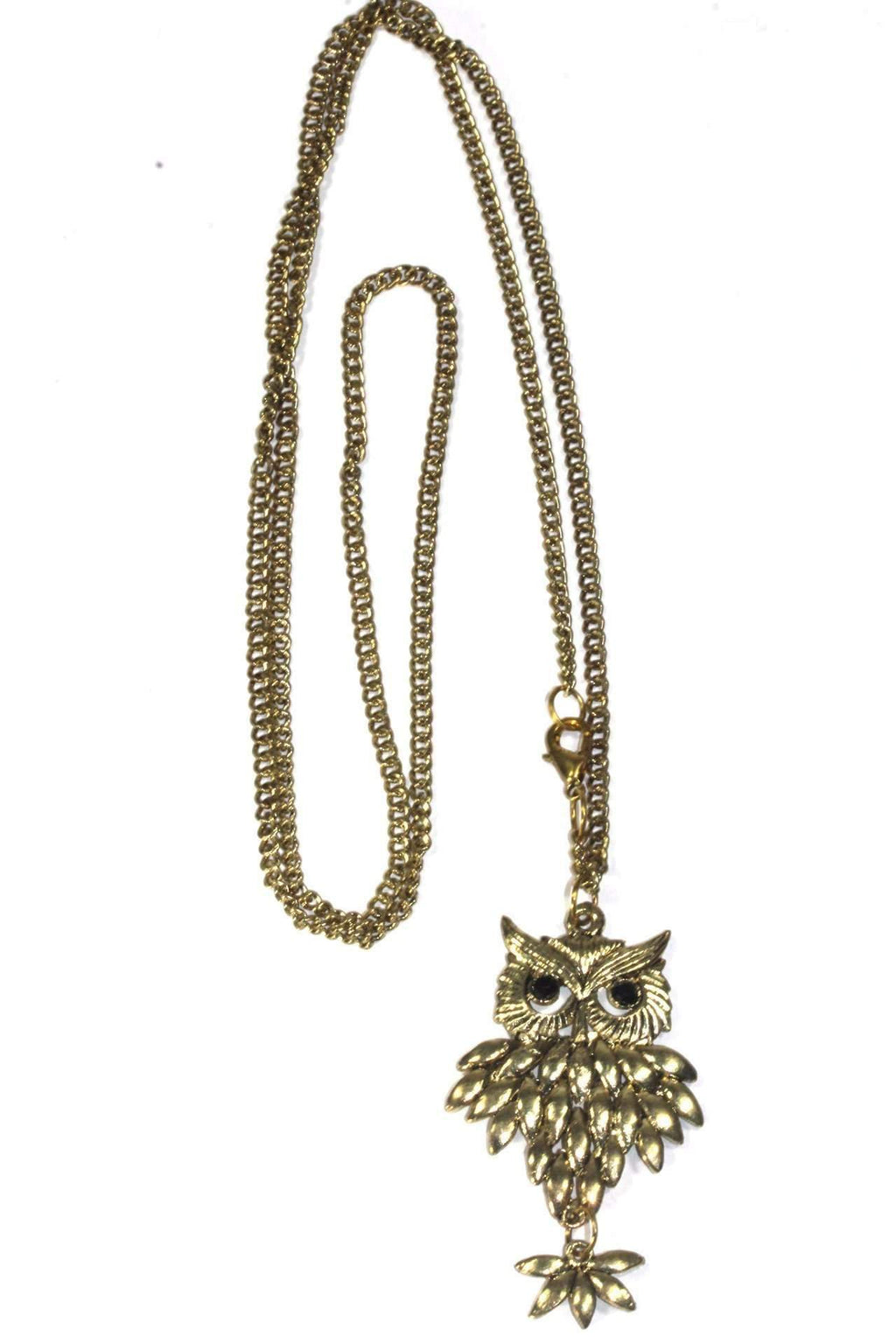 Rising Owl Pendant Necklace - Artisan Fashion Accessories