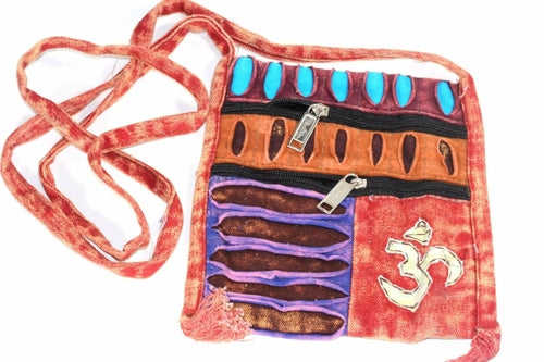 Om Cross Body Patchwork Jhola Bag - Artisan Fashion Accessories