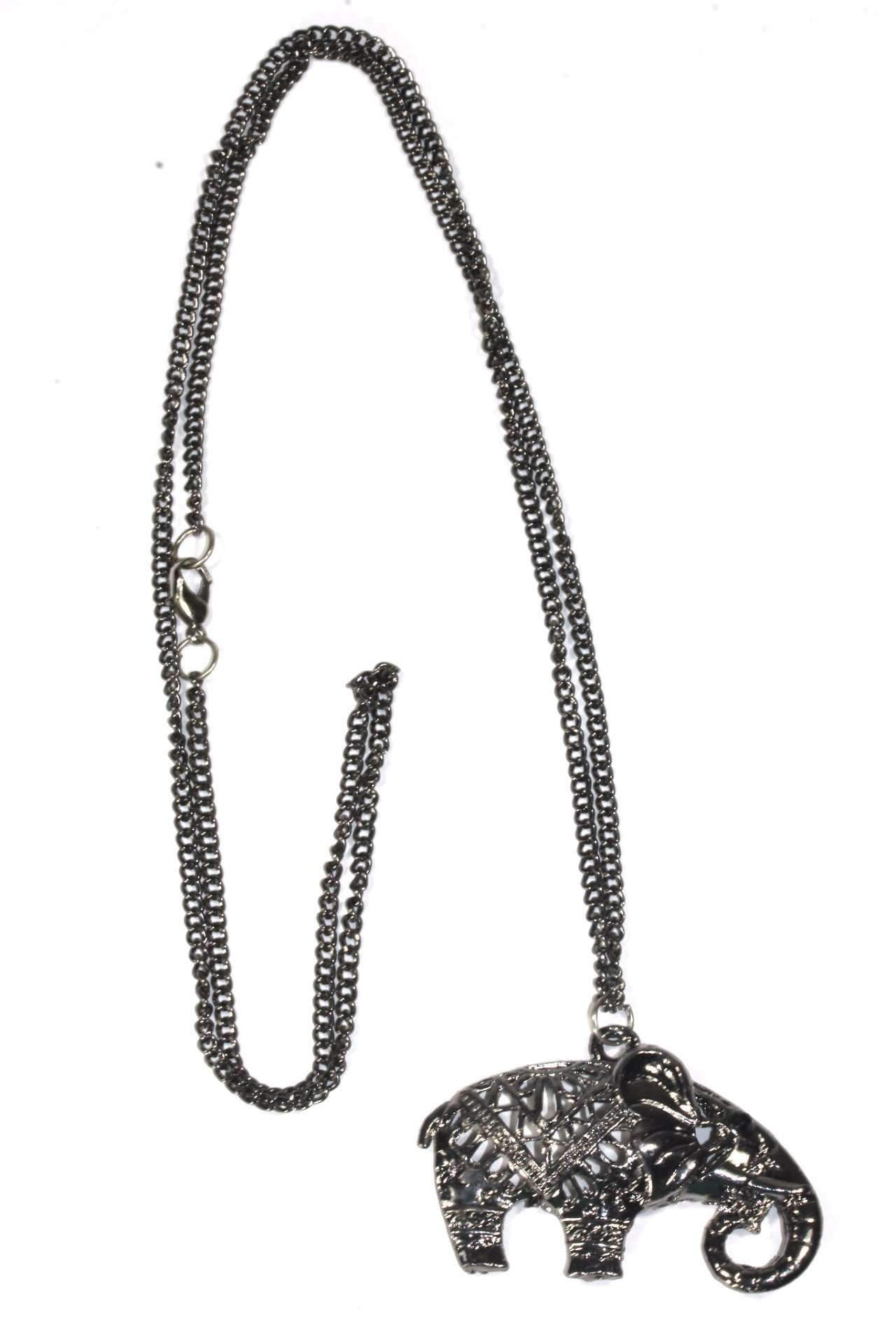 Festival Elephant Pendant Necklace - Artisan Fashion Accessories