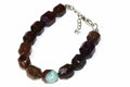 Mixed Brown Quartz Chunk Yoga Bracelet - Crystals & Gemstones
