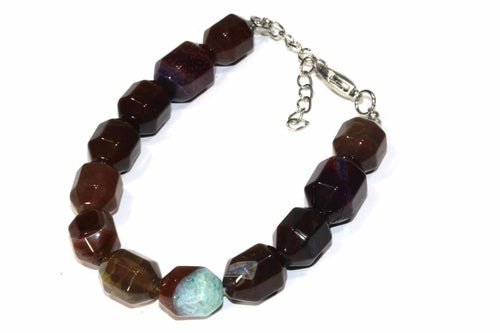 Mixed Brown Quartz Chunk Yoga Bracelet - Crystals & Gemstones