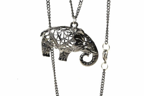 Festival Elephant Pendant Necklace - Artisan Fashion Accessories