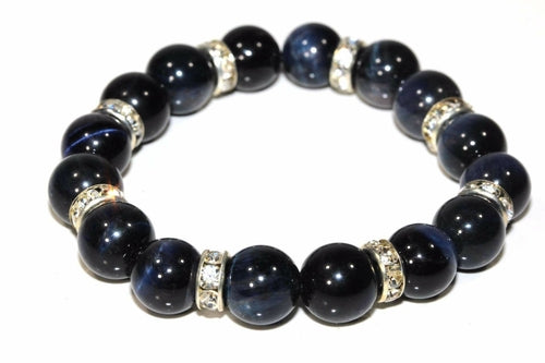 Agate & Pave Charms Yoga Bracelet - Crystals & Gemstones