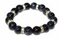 Agate & Pave Charms Yoga Bracelet - Crystals & Gemstones