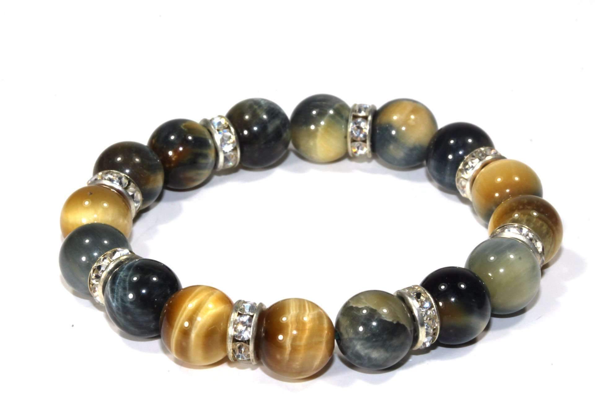 Round Agate Stone Yoga Bracelet - Crystals & Gemstones