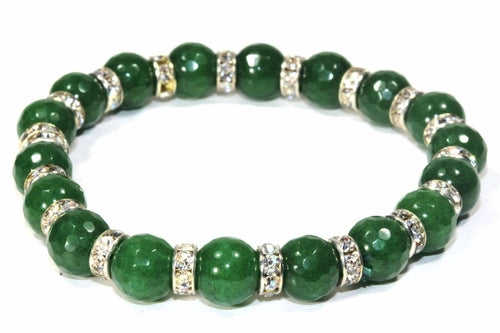 Round Agate Stone Yoga Bracelet - Crystals & Gemstones