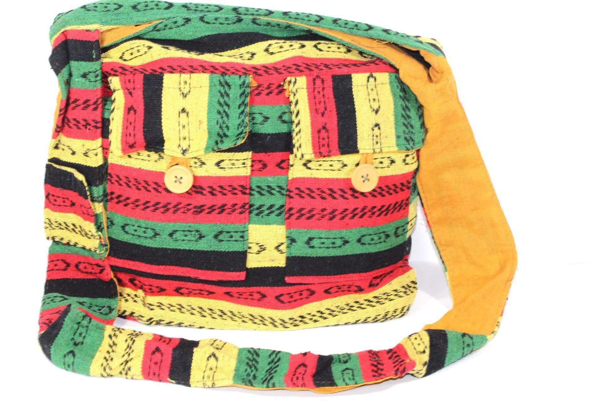 Rasta Vibes Durrie Sling Bag - Artisan Fashion Accessories