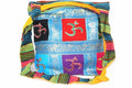 Om Patchwork & Jacquard with Elephants Sling Jhola Bag - Artisan Fashion Accessories