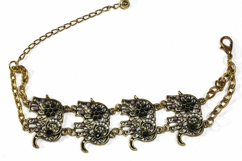 Colorful Bead Drop Elephant Bracelet - Artisan Fashion Accessories