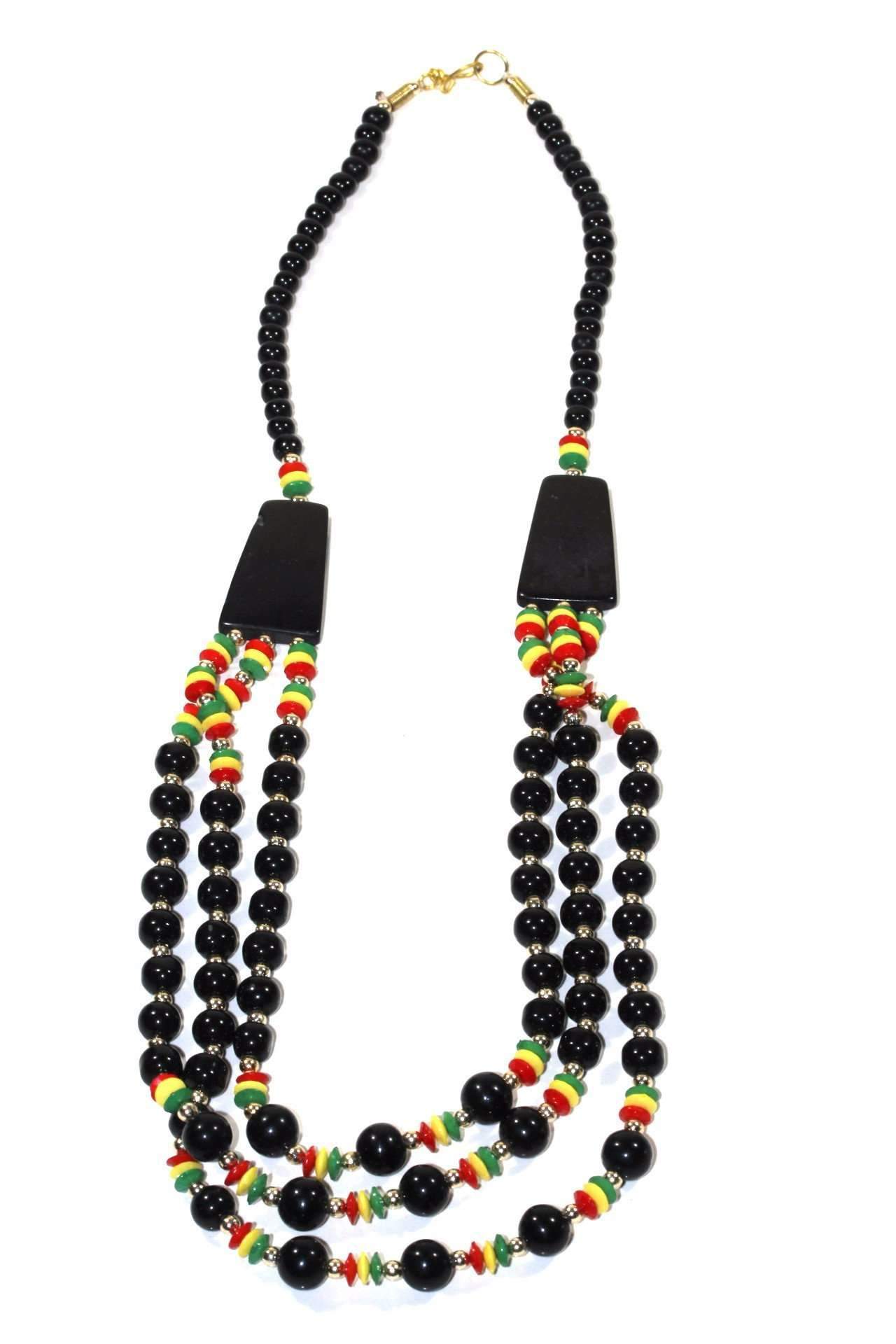 A Punky Reggae Party Rasta Style Necklace - Artisan Fashion Accessories