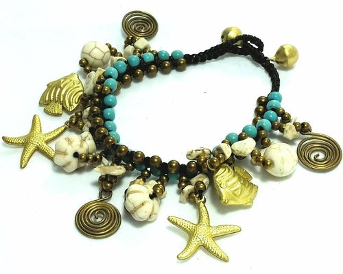 Sand & Surf Charm Bracelet - Artisan Fashion Accessories