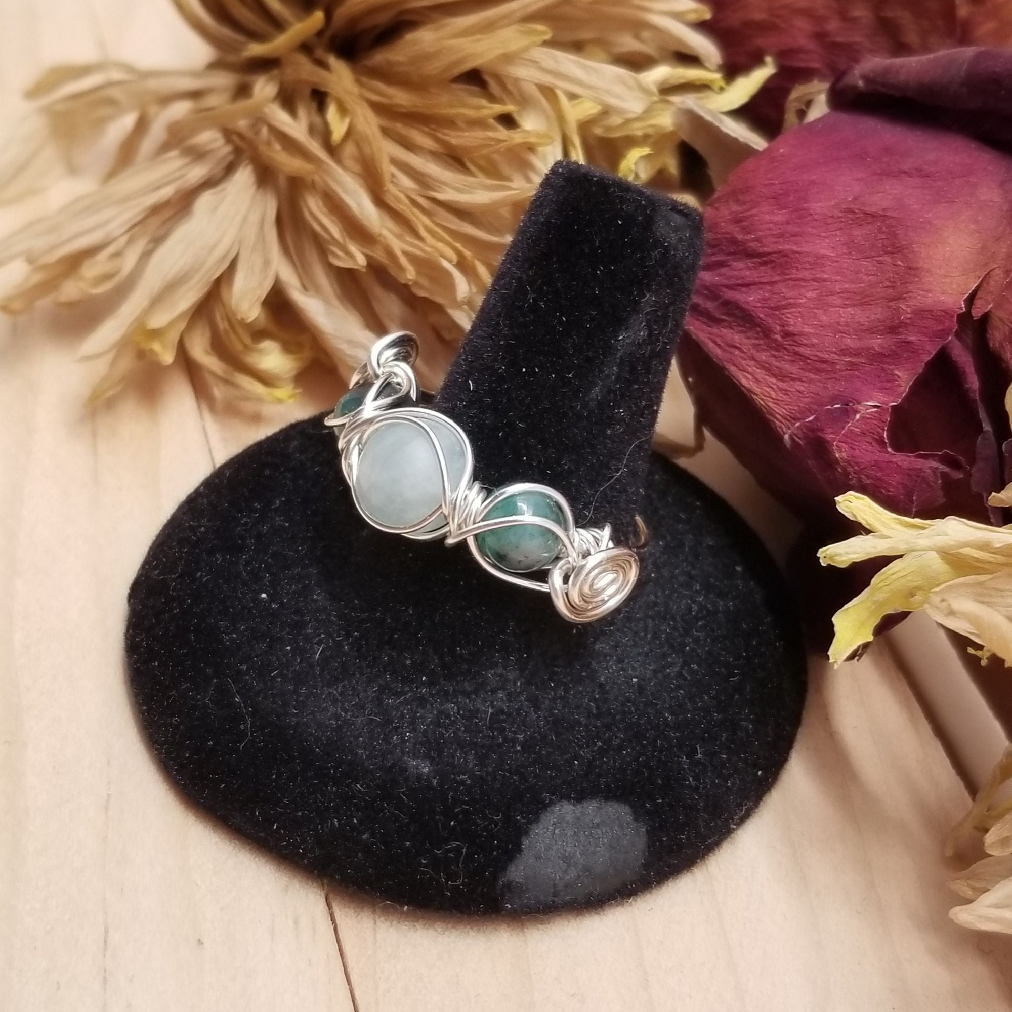 Aquamarine Emerald Ring - Rings