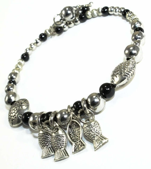 Blowfish & Buddies Charm Bracelet - Artisan Fashion Accessories