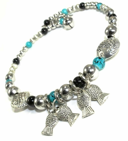 Blowfish & Buddies Charm Bracelet - Artisan Fashion Accessories