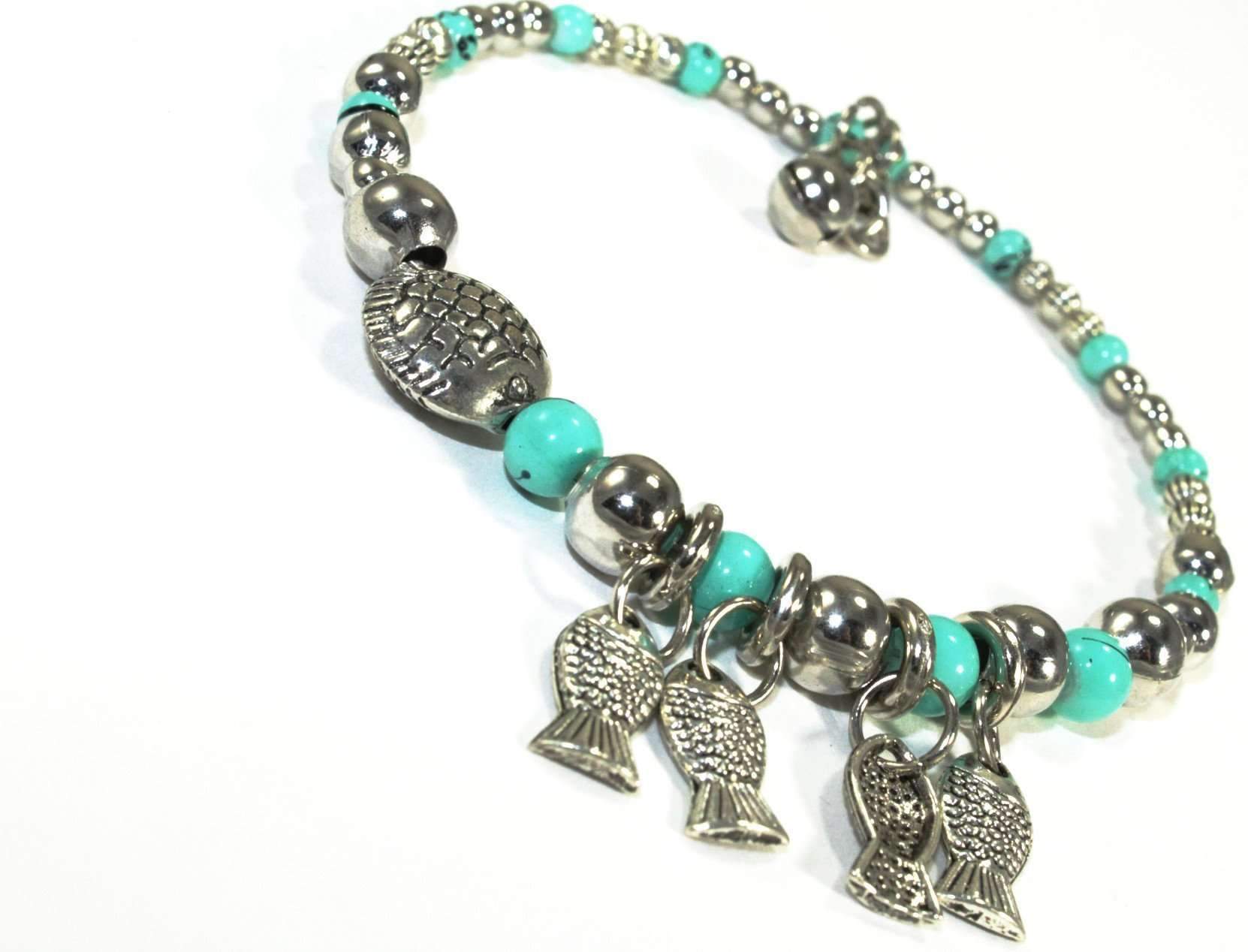 Blowfish & Buddies Charm Bracelet - Artisan Fashion Accessories