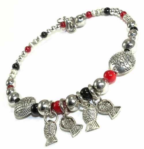 Blowfish & Buddies Charm Bracelet - Artisan Fashion Accessories