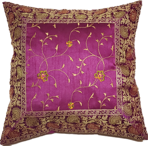 Jacquard Embroidery Patchwork Cushion Cover - Artisan Home Décor