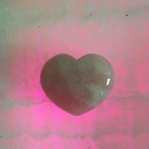 Rose Quartz Heart Stone | Table Display | Love & Harmony | WorthyVibe