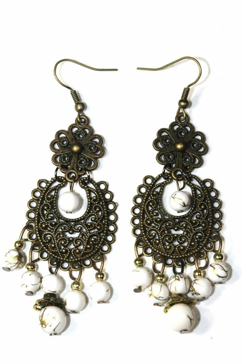 Grand Boheme Filigree Dangle Earrings - Artisan Fashion Accessories