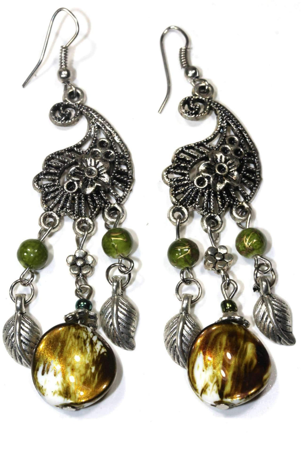 Paisley Charm Earrings - Artisan Fashion Accessories