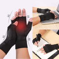 Compression Arthritis Glove Unisex Joint Pain Relief Half Finger - Spiritual & Wellness
