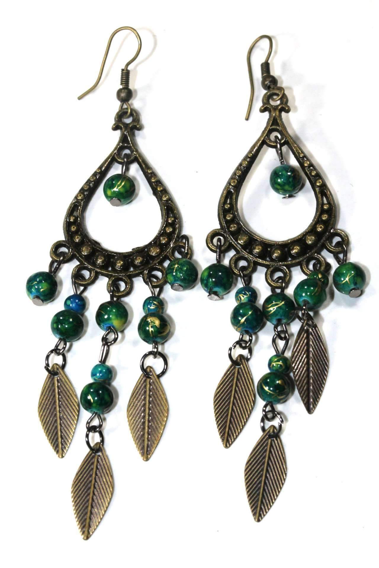 Free Spirit Leaf Dangler Earrings - Artisan Fashion Accessories