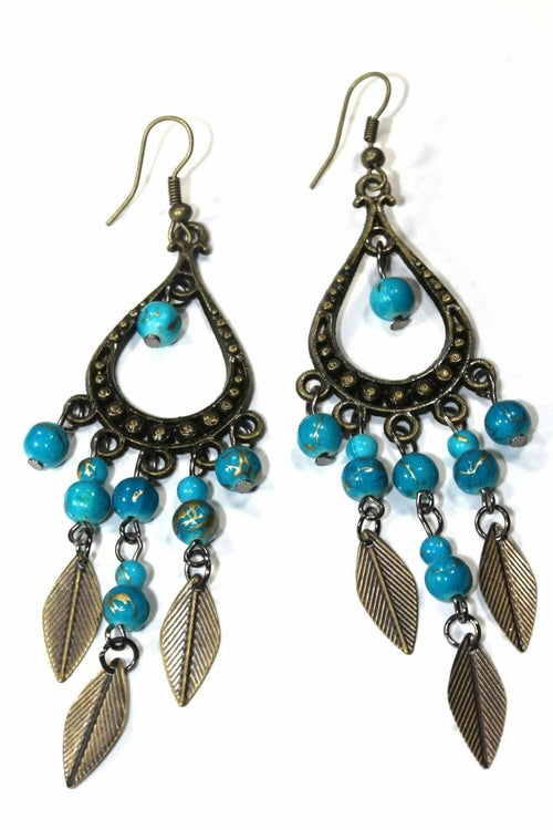 Free Spirit Leaf Dangler Earrings - Artisan Fashion Accessories