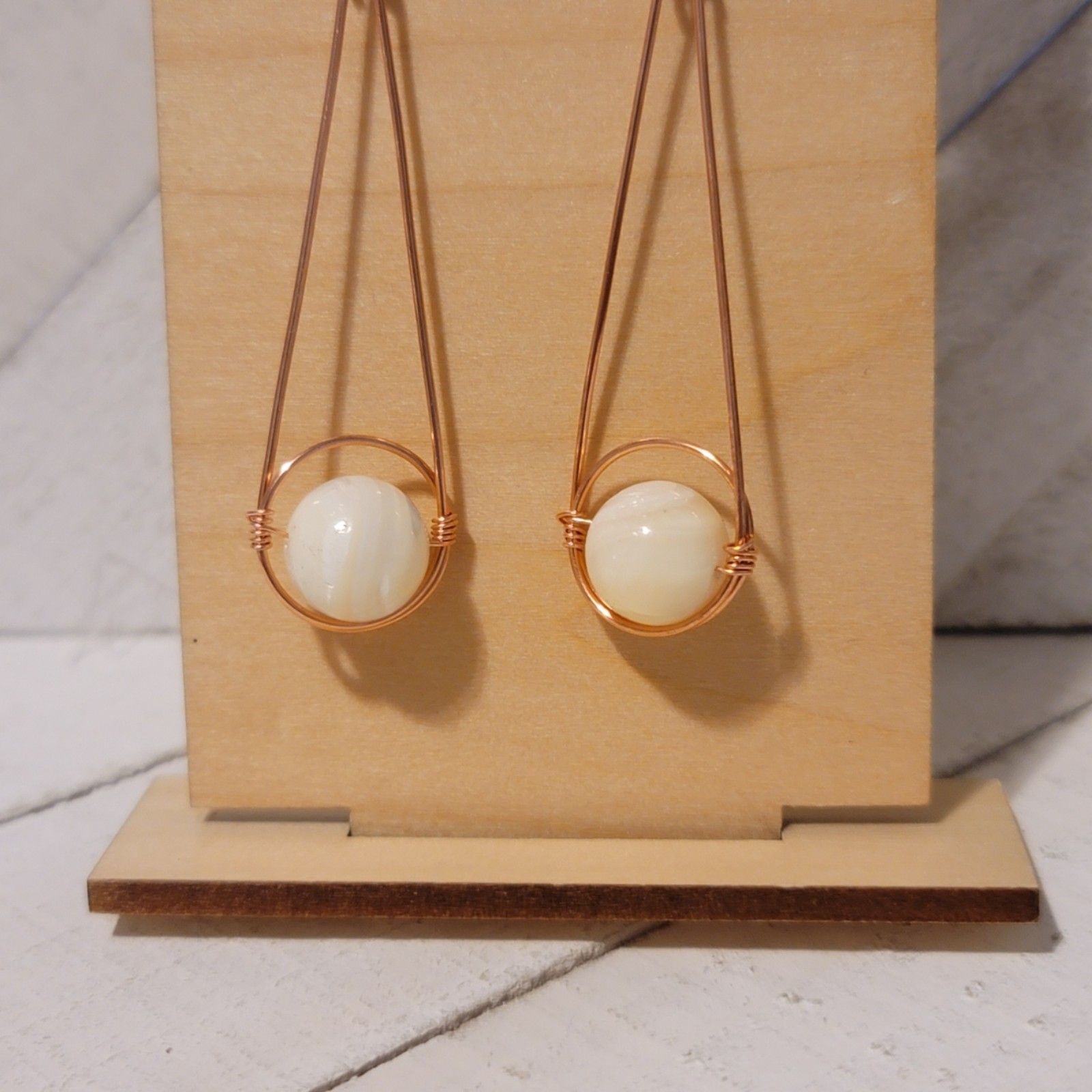 Mother of Pearl Earrings - Earrings