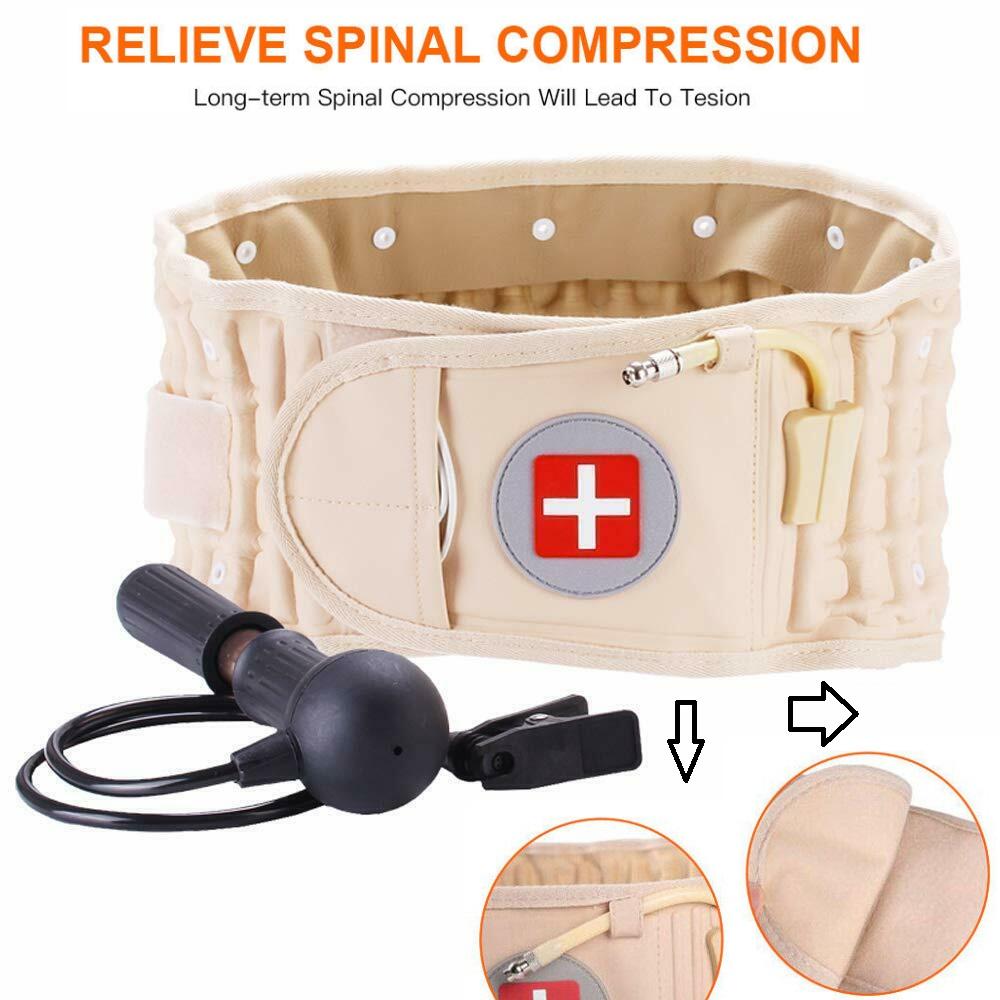 Back Decompression Waist Belt Lumbar Inflatable Support - Spiritual & Wellness