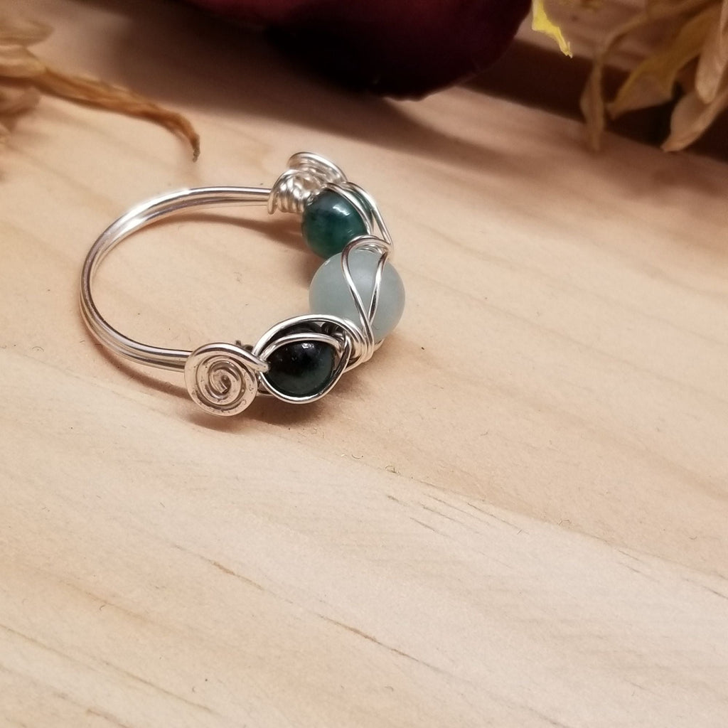 Aquamarine Emerald Ring - Rings