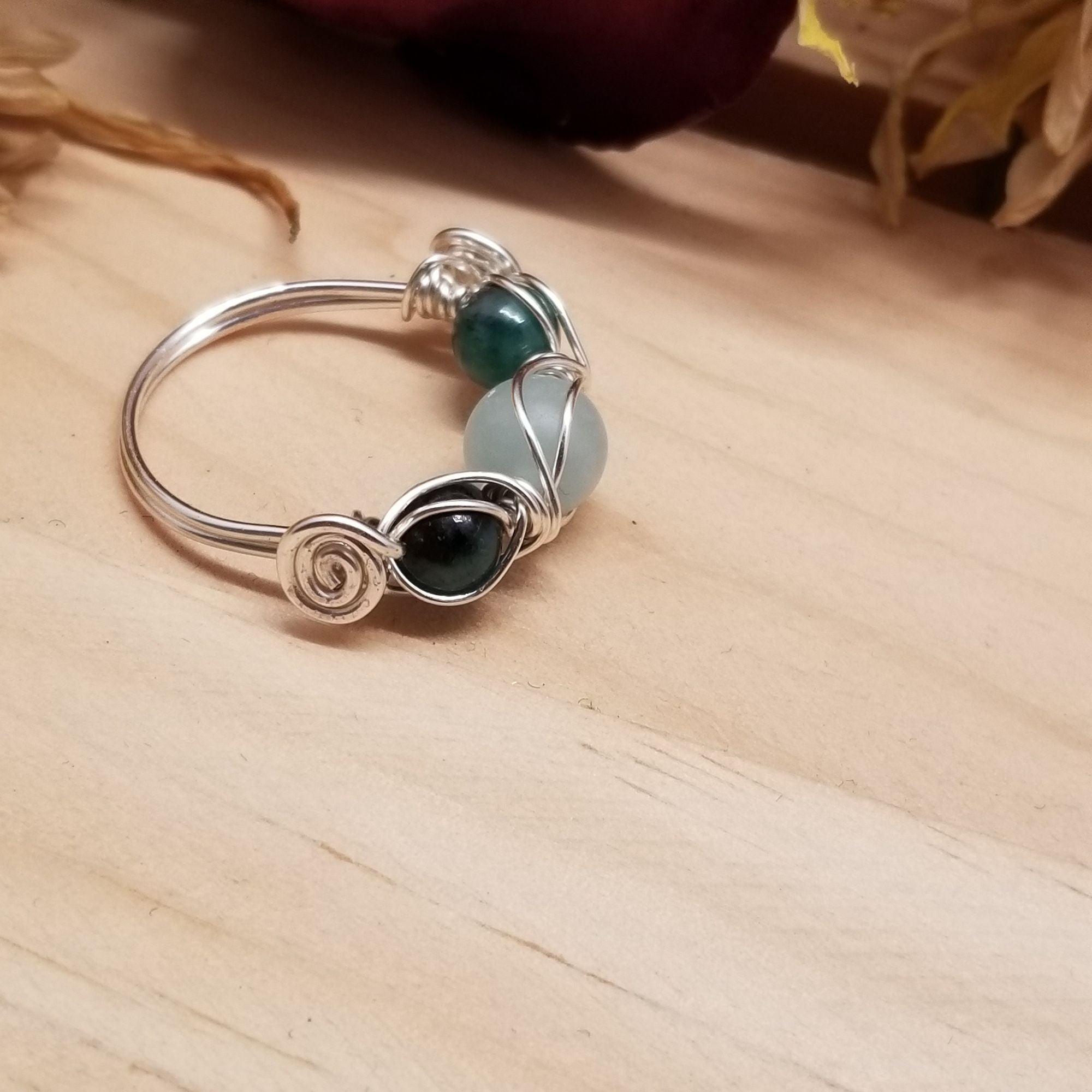 Aquamarine Emerald Ring - Rings