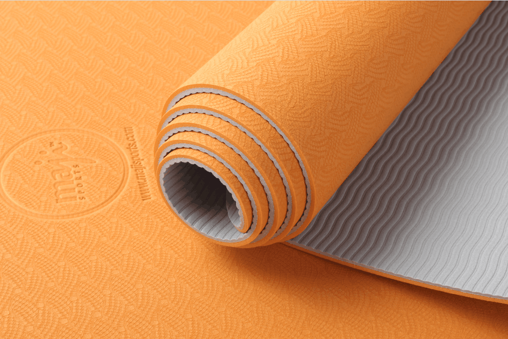 ZenBalance Yoga Mat 4mm - Two-tone TPE eco-friendly lightweight mat