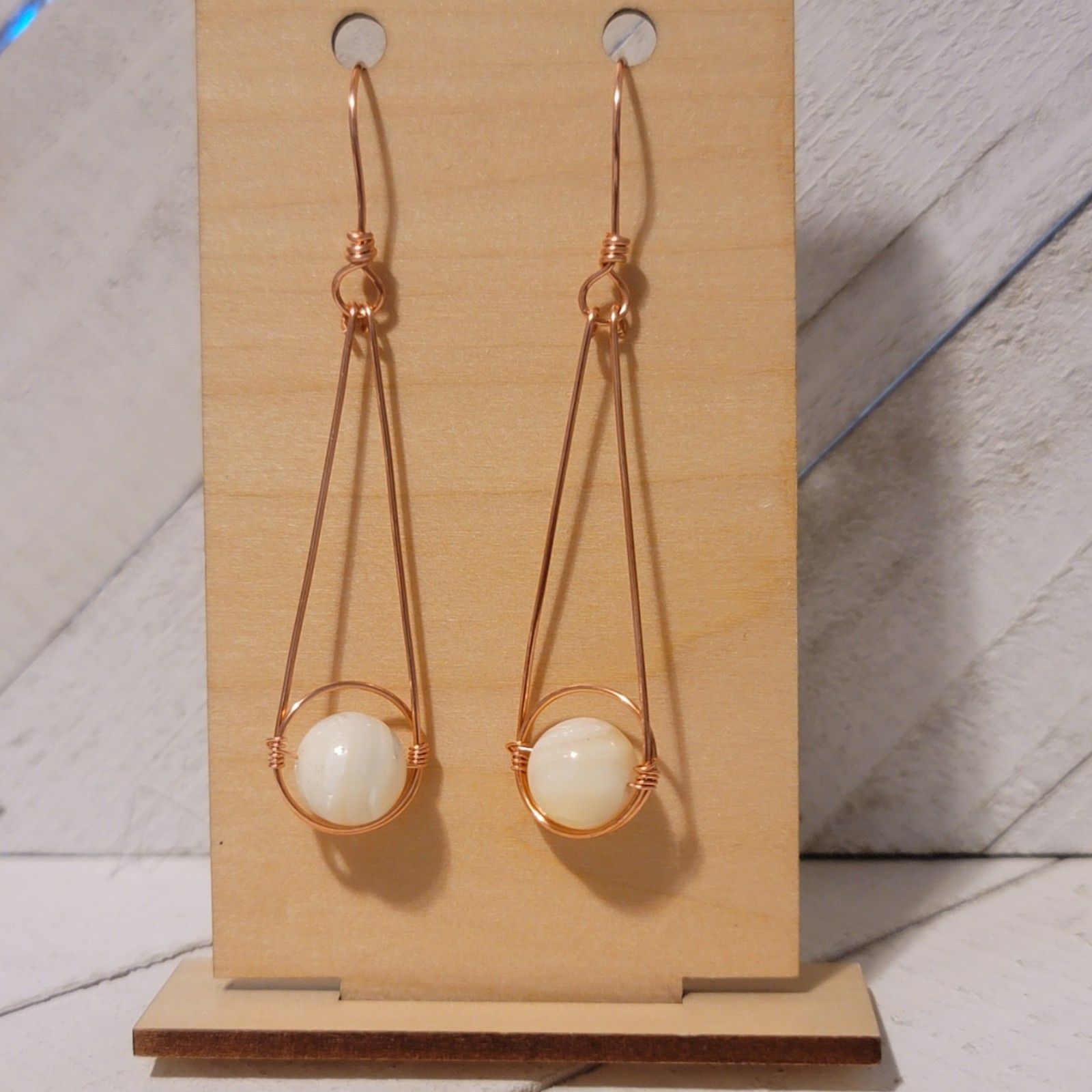 Mother of Pearl Earrings - Earrings
