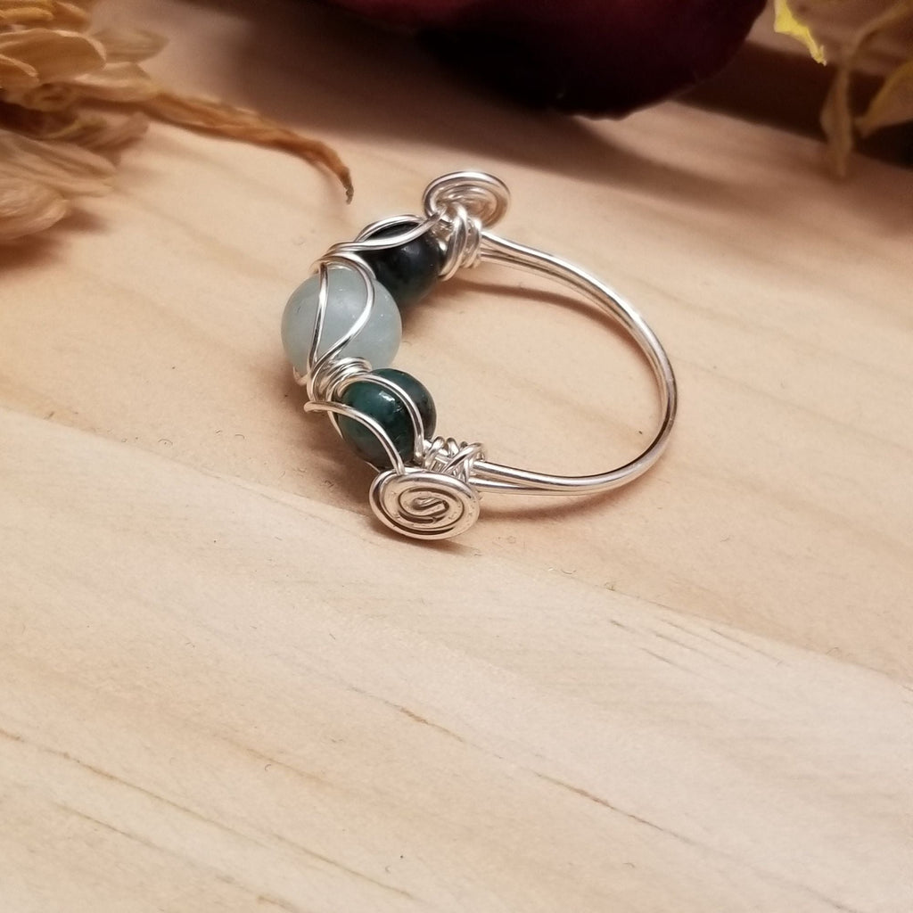 Aquamarine Emerald Ring - Rings
