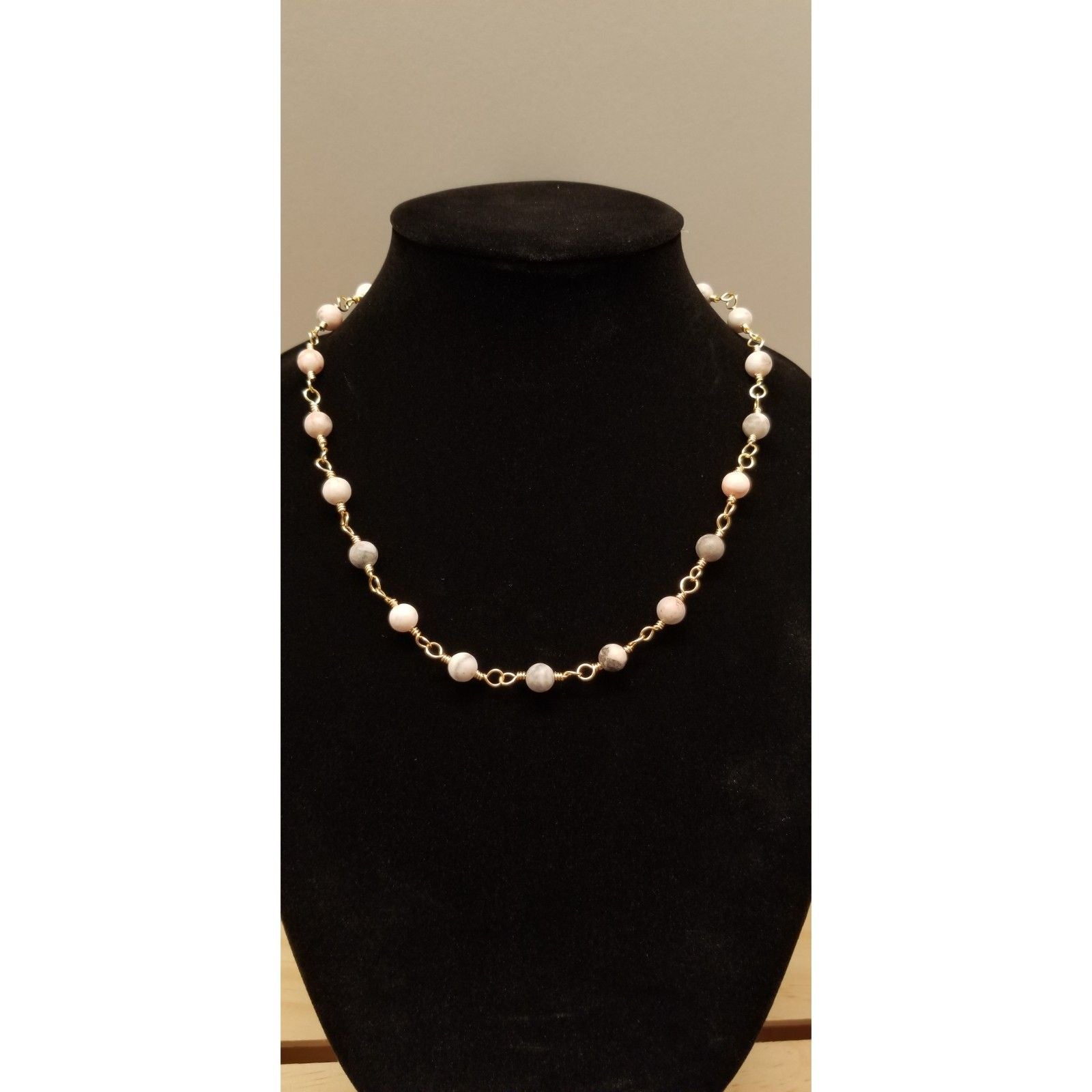 Agate Bead Necklace - Necklaces