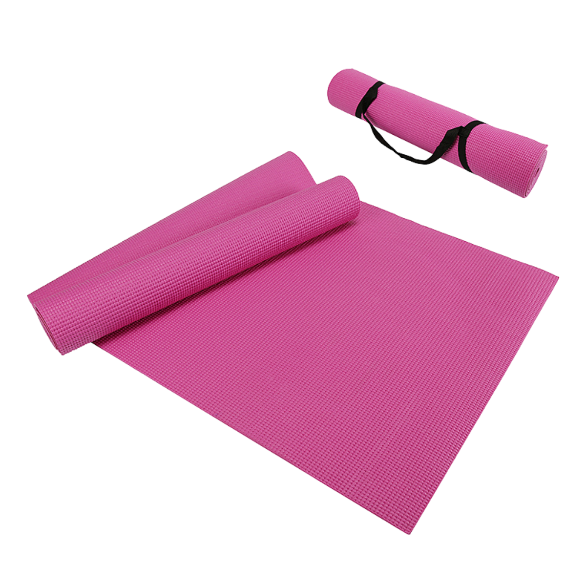 FlowMaster Pro Yoga Mat 6mm - Professional yoga mat with carrying strap