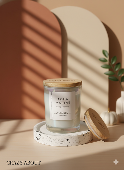 Energy Crystal Candle Natural Soy Wax Aromatherapy Healing - Spiritual & Wellness