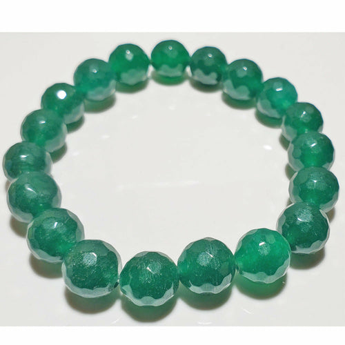 Aventurine Beaded Stretch Bracelet - Crystals & Gemstones