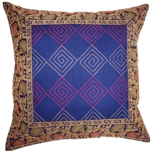 Jacquard Embroidery Patchwork Cushion Cover - Artisan Home Décor