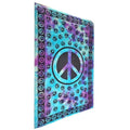 Tie Dye Peace Sign Tapestry - Artisan Home Décor